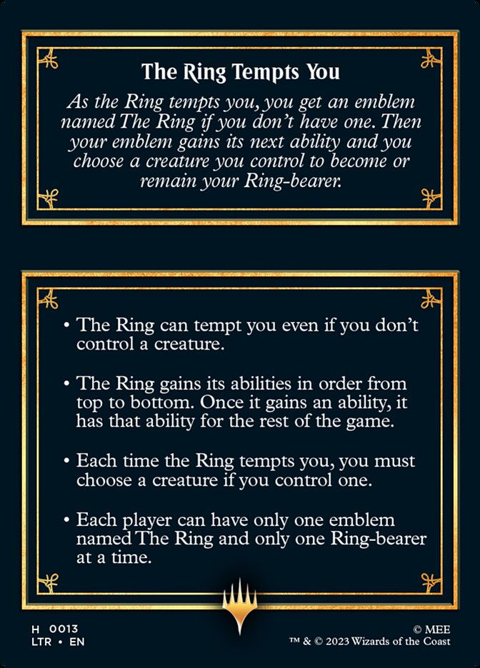 The Ring // The Ring Tempts You (TLTR) (H13) — cara 2 de 2