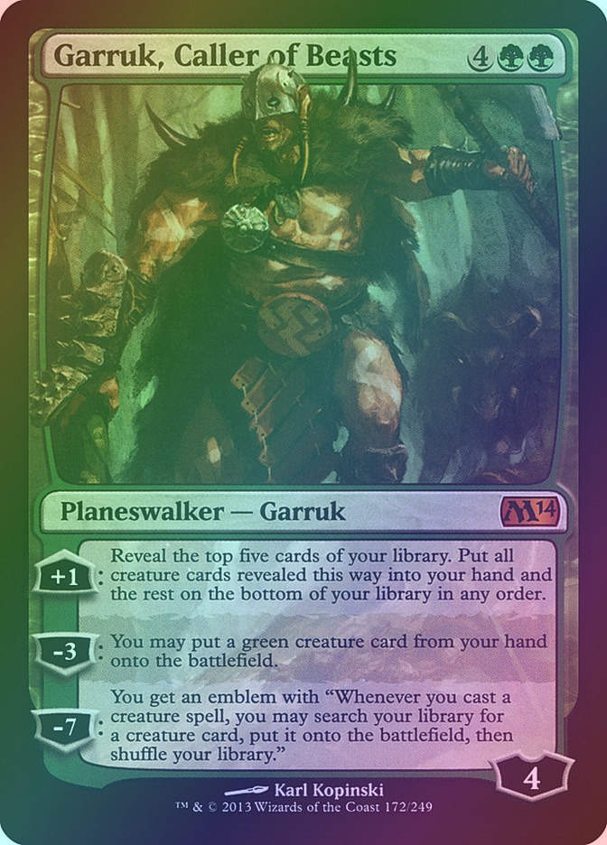 Garruk, Caller of Beasts (M14) (172) / Foil