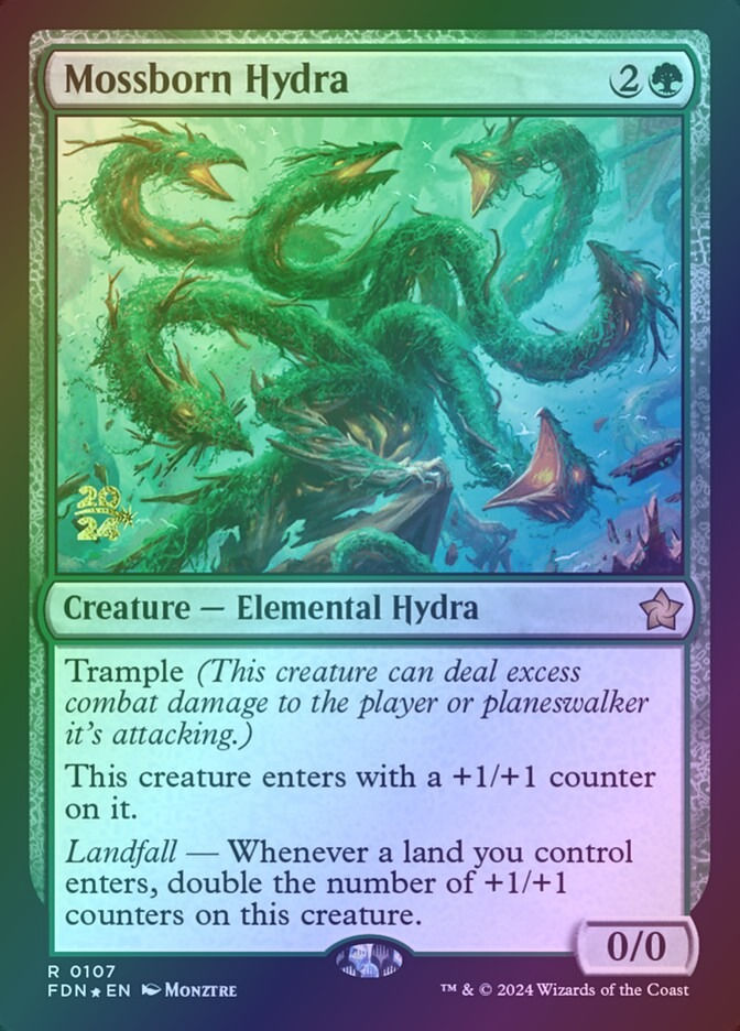 Mossborn Hydra (PFDN) (107s) / Foil