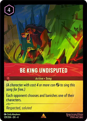 Be King Undisputed (LOR_URS) / Foil