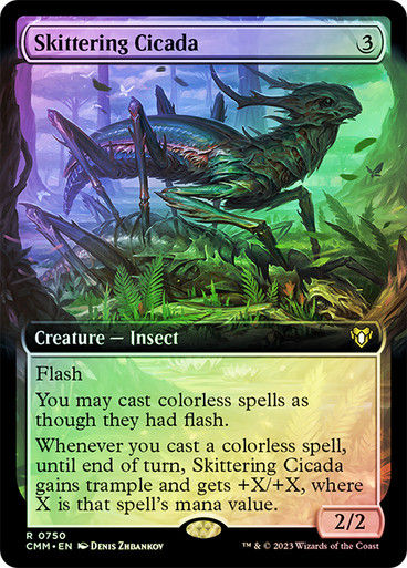 Skittering Cicada (cmm) / Extended Art / Foil