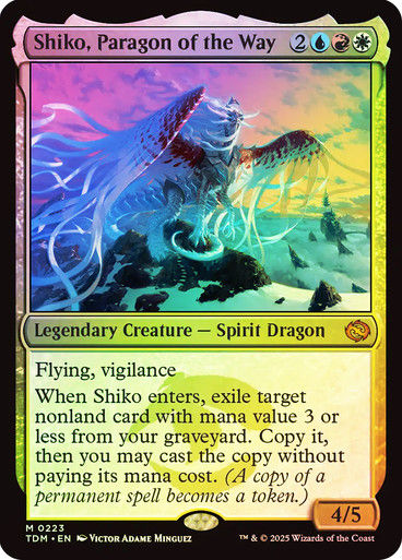 Shiko, Paragon of the Way (TDM) (223) / Foil