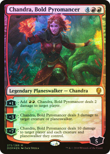 Chandra, Bold Pyromancer (DOM) (275) / Foil