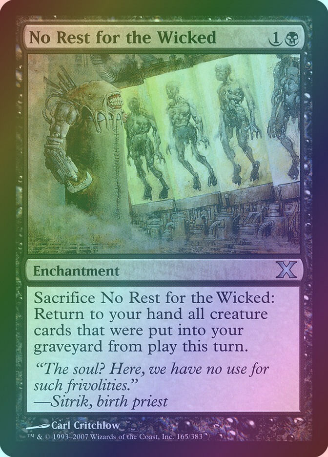 No Rest for the Wicked (10E) (165) / Foil