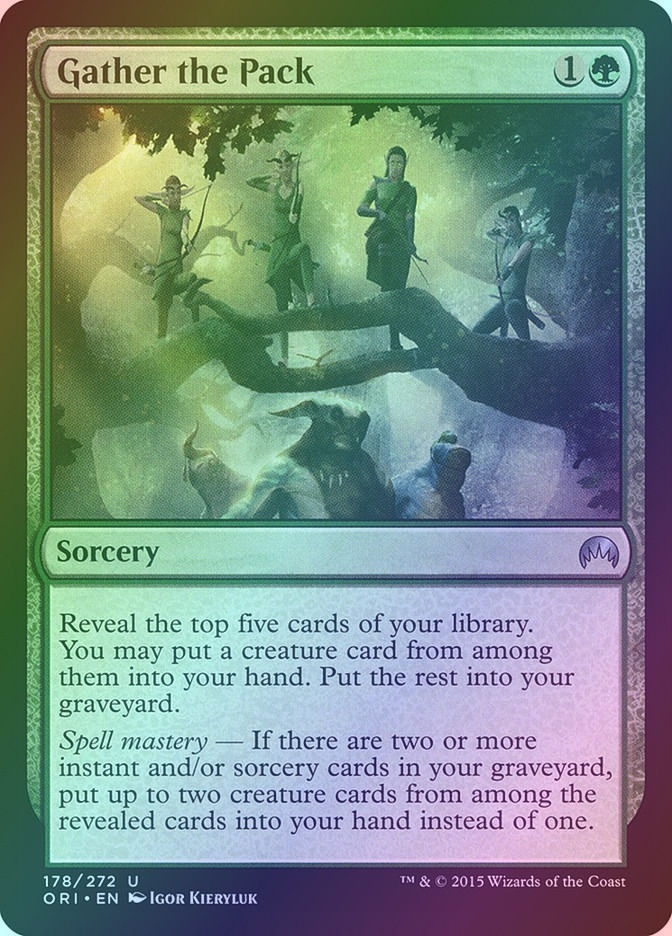 Gather the Pack (ORI) (178) / Foil