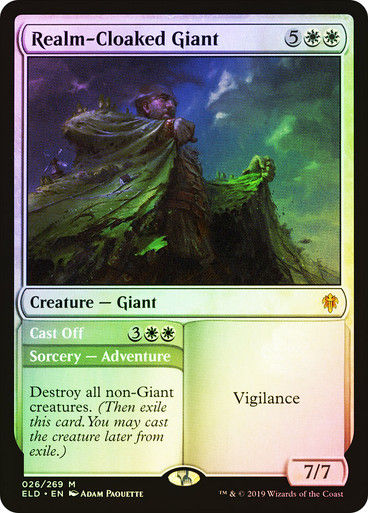 Realm-Cloaked Giant // Cast Off (ELD) (26) / Foil