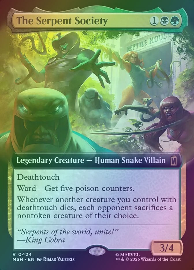 The Serpent Society (MSH) (424) / Extended Art / Foil