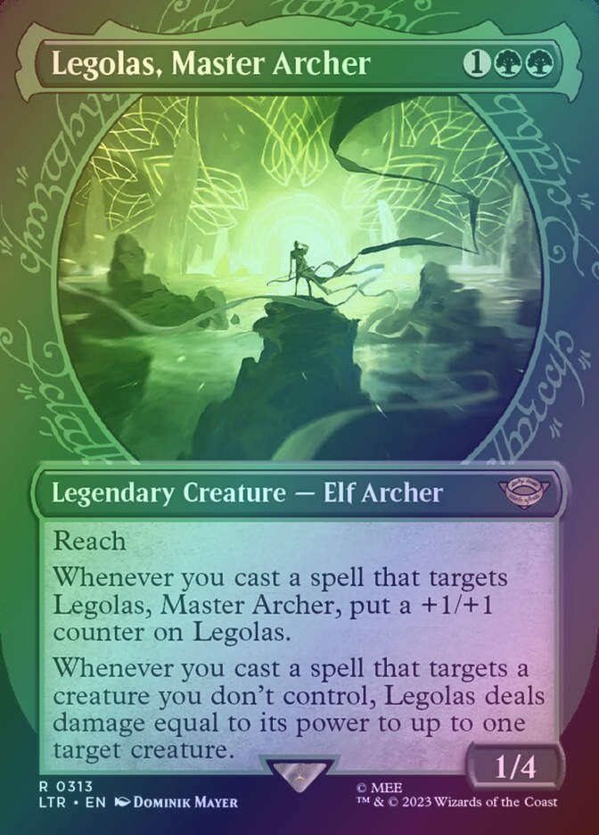 Legolas, Master Archer (LTR) (313) / Borderless / Showcase / Foil