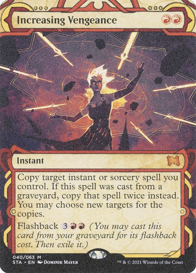 Increasing Vengeance (STA) (40) / Borderless / Showcase / Foil Etched