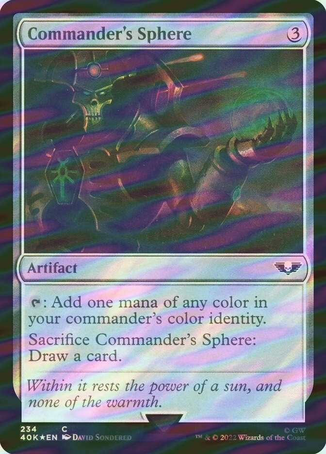 Commander's Sphere (40K) (234★) / Surge Foil