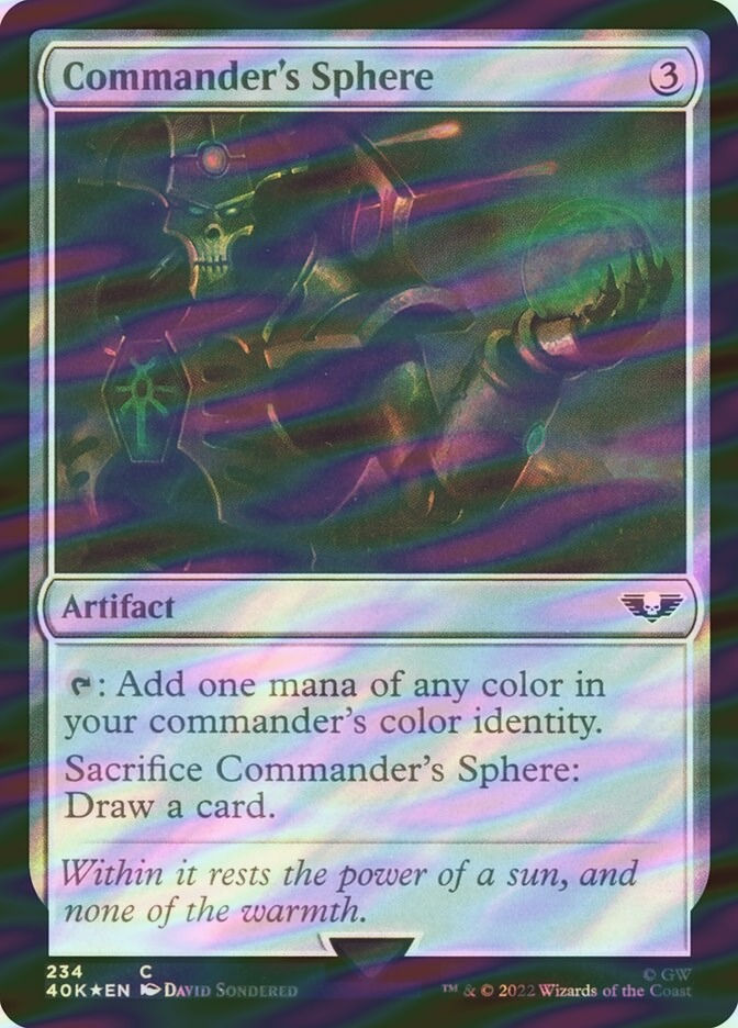 Commander's Sphere (40K) (234★) / Surge Foil