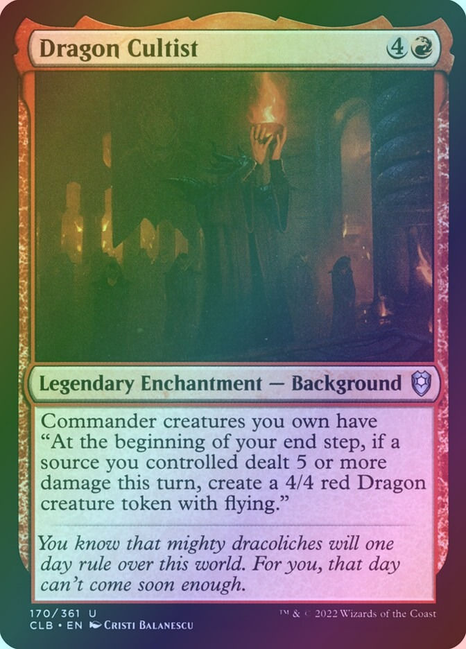 Dragon Cultist (CLB) (170) / Foil