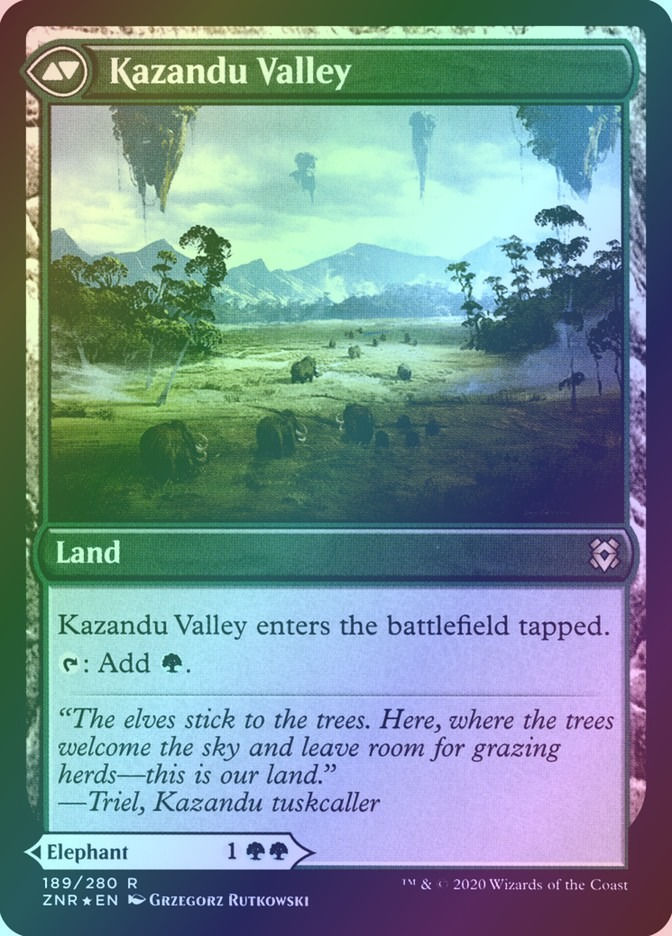 Kazandu Mammoth // Kazandu Valley (PZNR) (189s) / Foil — cara 2 de 2
