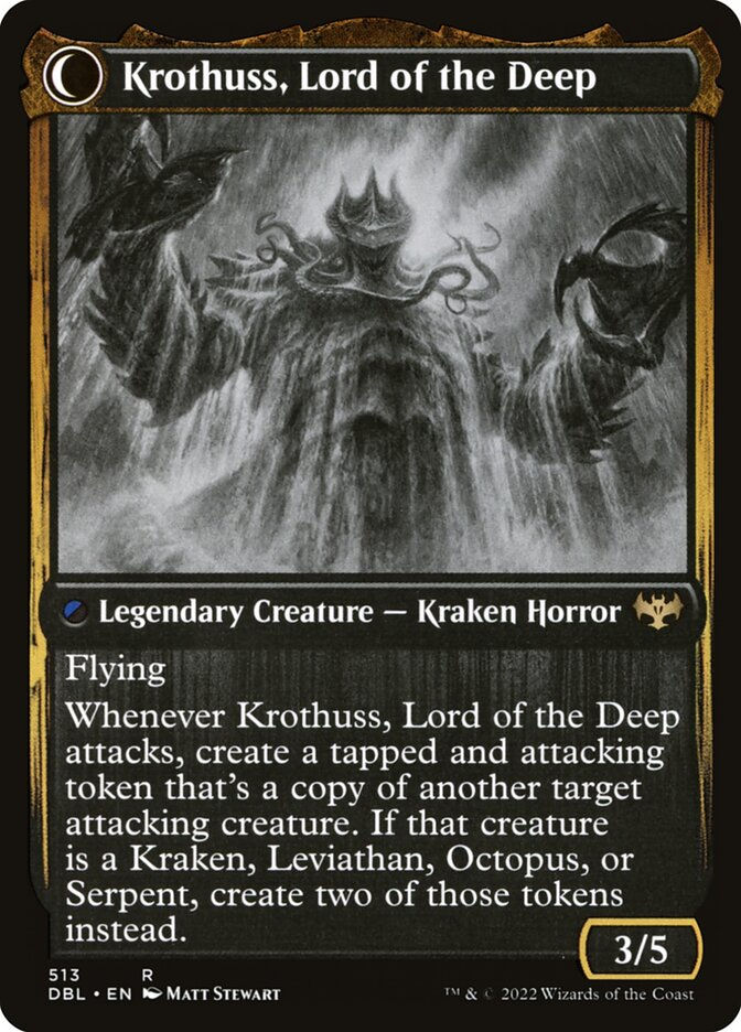 Runo Stromkirk // Krothuss, Lord of the Deep (DBL) (513) — cara 2 de 2