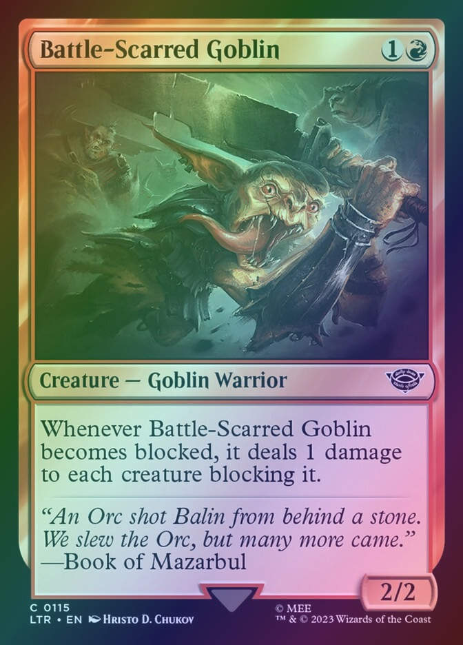 Battle-Scarred Goblin (LTR) (115) / Foil
