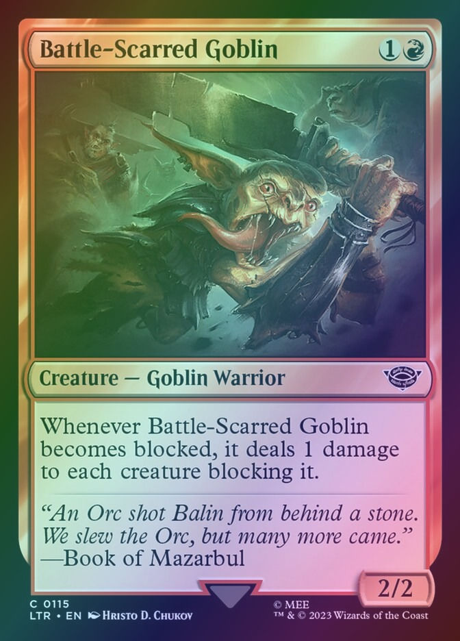 Battle-Scarred Goblin (LTR) (115) / Foil