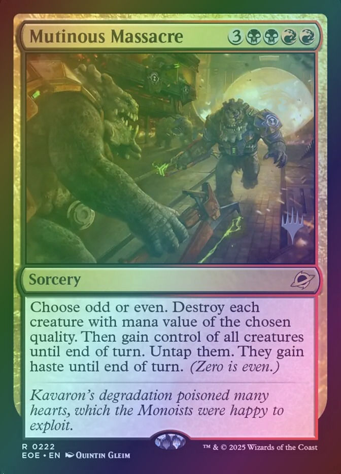 Mutinous Massacre (PEOE) (222p) / Foil