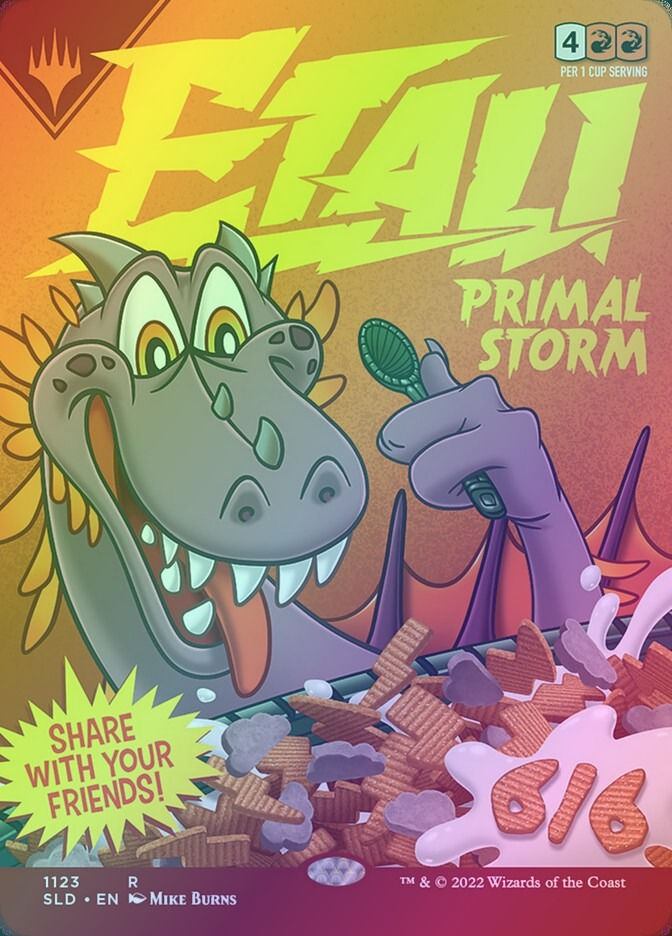 Etali, Primal Storm // Etali, Primal Storm (SLD) (1123) / Borderless / Foil — cara 1 de 2