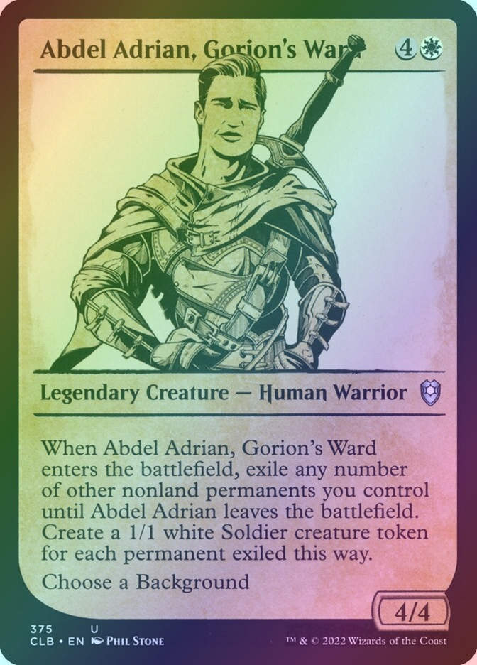 Abdel Adrian, Gorion's Ward (CLB) (375) / Showcase / Foil