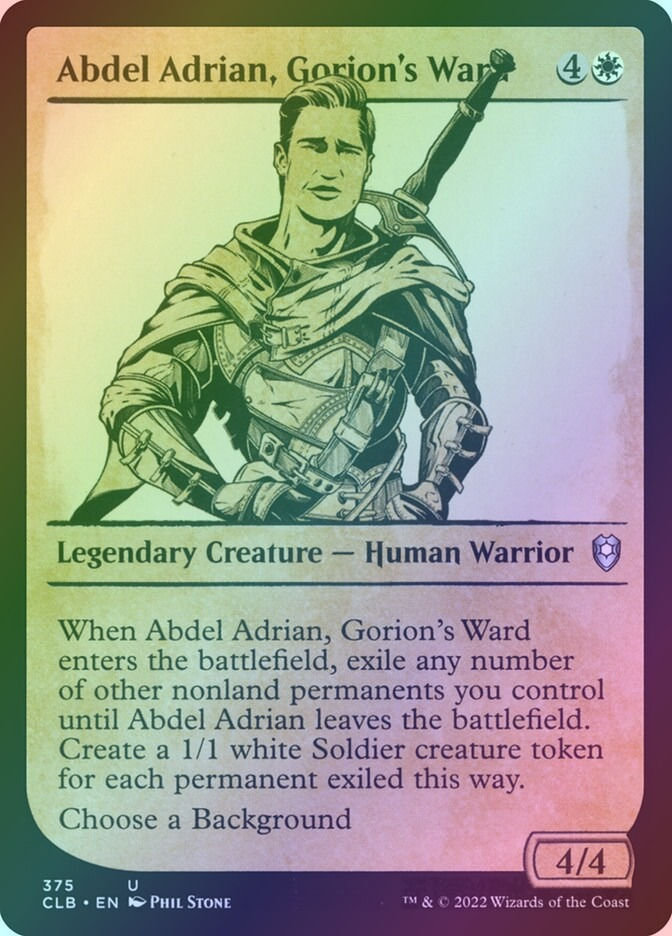 Abdel Adrian, Gorion's Ward (CLB) (375) / Showcase / Foil