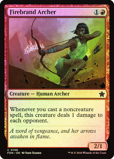 Firebrand Archer (FDN) (196) / Foil