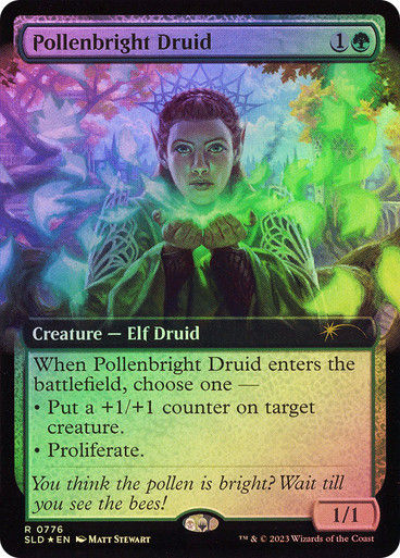 Pollenbright Druid (SLD) (776) / Foil / Extended Art