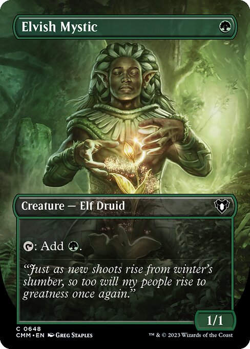 Elvish Mystic (cmm) / Borderless