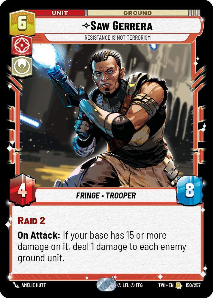 Saw Gerrera - Resistance is Not Terrorism (TWI) (150/257) / Foil