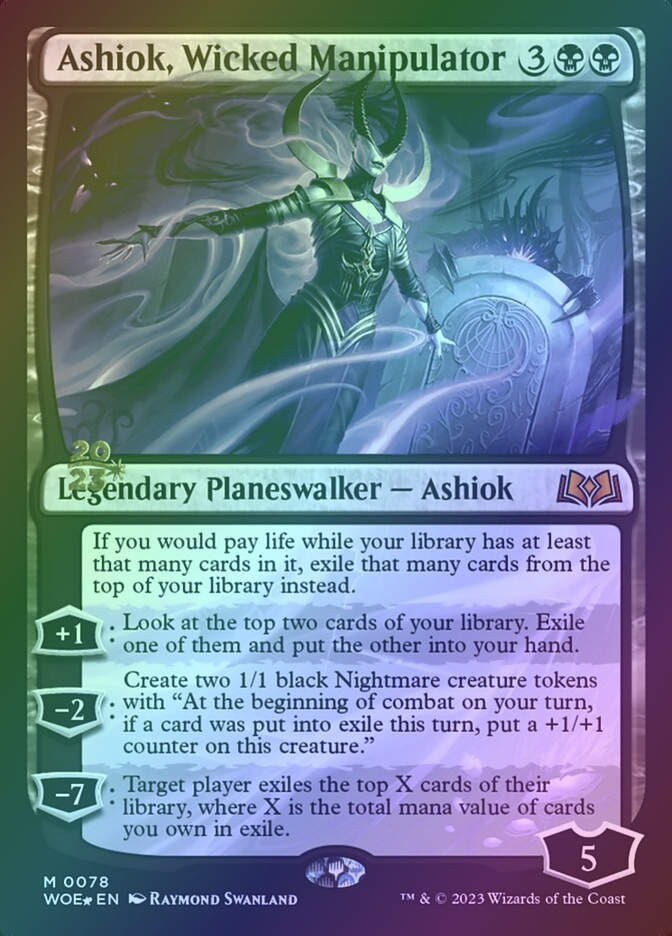 Ashiok, Wicked Manipulator (PWOE) (78s) / Foil