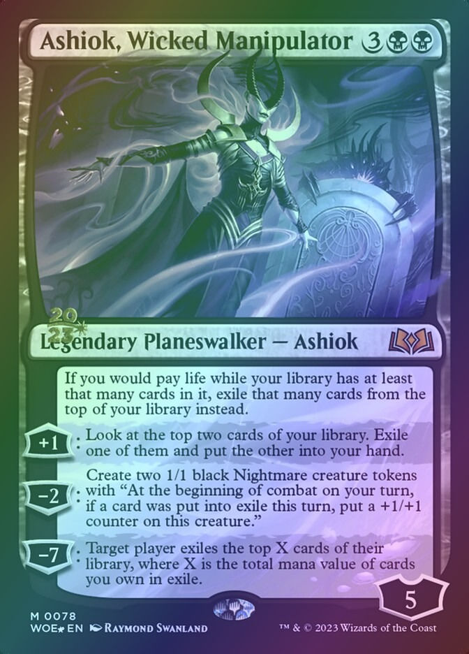 Ashiok, Wicked Manipulator (PWOE) (78s) / Foil