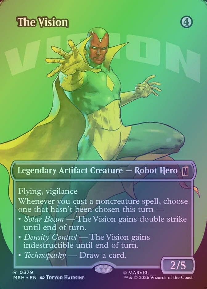 The Vision (MSH) (379) / Borderless / Foil