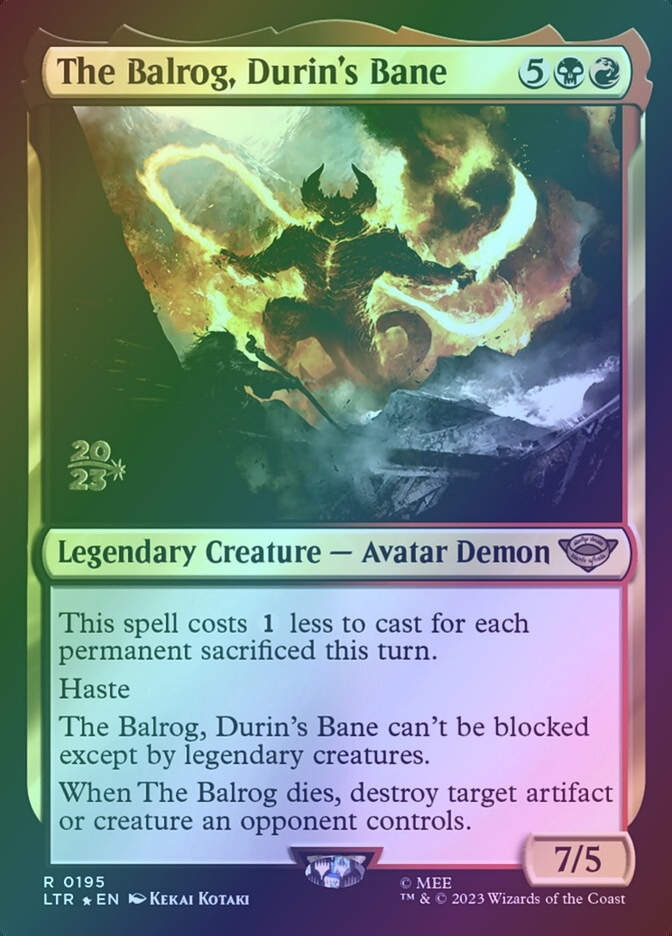 The Balrog, Durin's Bane (PLTR) (195s) / Foil