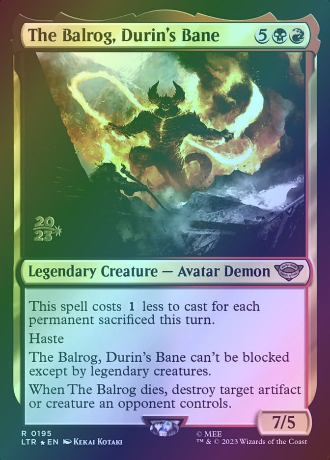 The Balrog, Durin's Bane (PLTR) (195s) / Foil