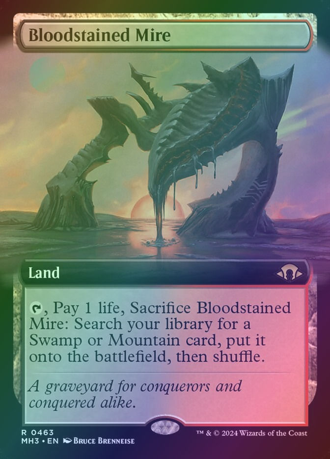 Bloodstained Mire (MH3) (463) / Extended Art / Foil