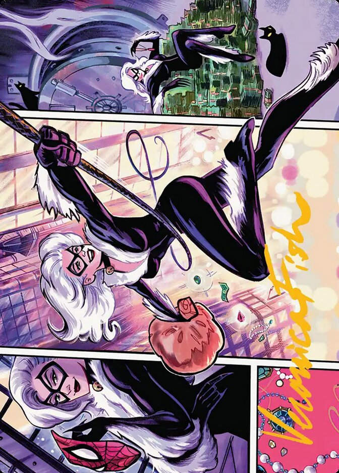 Black Cat, Cunning Thief // Black Cat, Cunning Thief (ASPM) (44) / NO Firmada