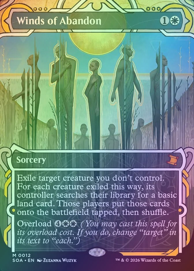 Winds of Abandon (SOA) (12) / Borderless / Showcase / Foil