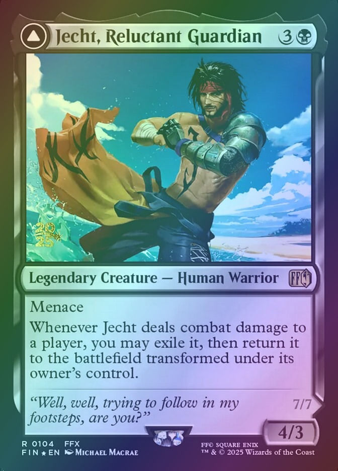 Jecht, Reluctant Guardian // Braska's Final Aeon (PFIN) (104s) / Foil — cara 1 de 2
