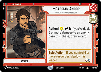 Cassian Andor - Dedicated to the Rebellion (SOR_#013/252)