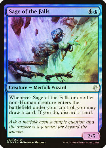 Sage of the Falls (ELD) (63) / Foil