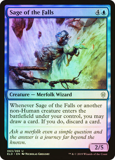 Sage of the Falls (ELD) (63) / Foil