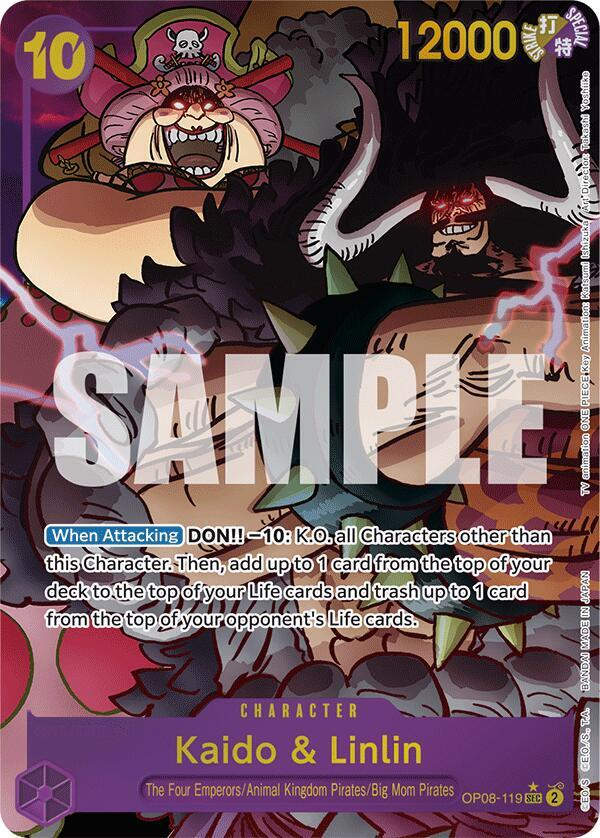 Kaido & Linlin (Parallel) (OP08-119) / Foil