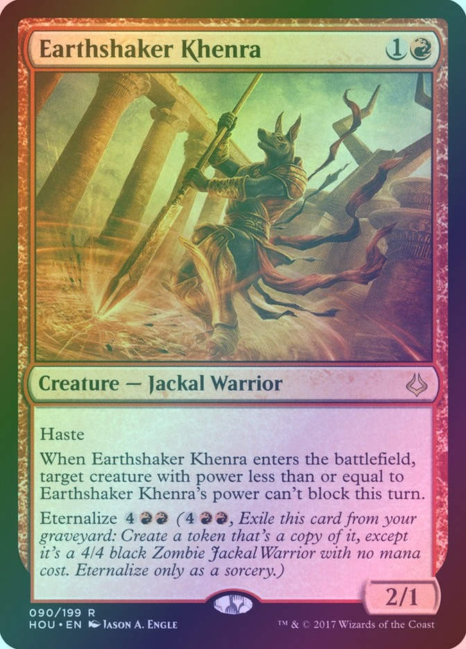 Earthshaker Khenra (HOU) (90) / Foil