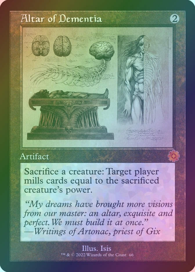 Altar of Dementia (BRR) (66) / Foil / Schematic