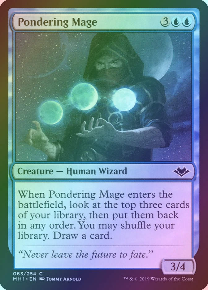 Pondering Mage (MH1) (63) / Foil