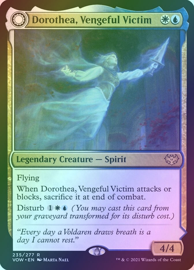 Dorothea, Vengeful Victim // Dorothea's Retribution (VOW) (235) / Foil — cara 1 de 2