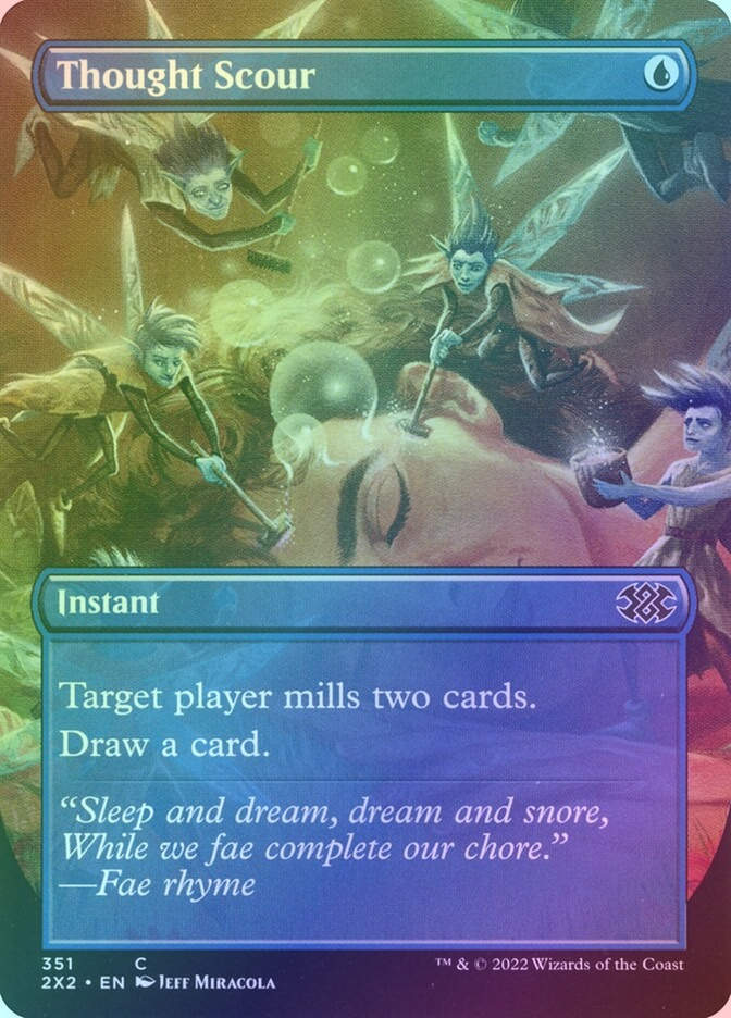 Thought Scour (2X2) (351) / Borderless / Foil