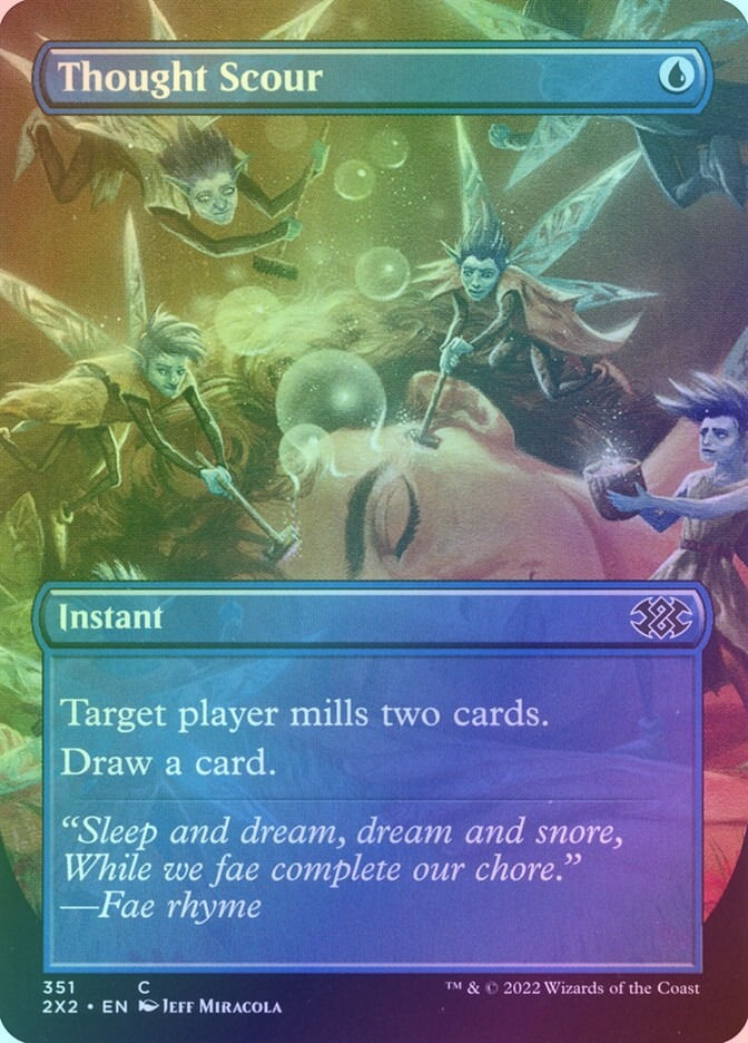 Thought Scour (2X2) (351) / Borderless / Foil