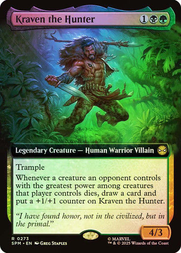 Kraven the Hunter (SPM) (273) / Extended Art / Foil