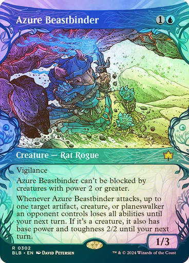 Azure Beastbinder (blb) (302) / Showcase Foil