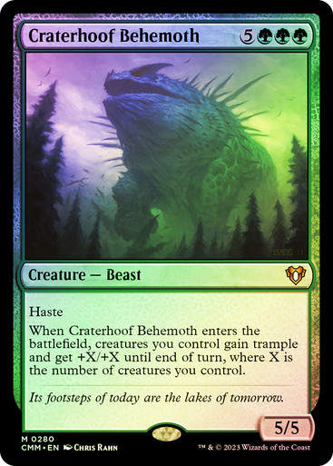 Craterhoof Behemoth (cmm) / Foil